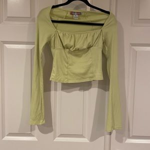 Fitted lime green top
